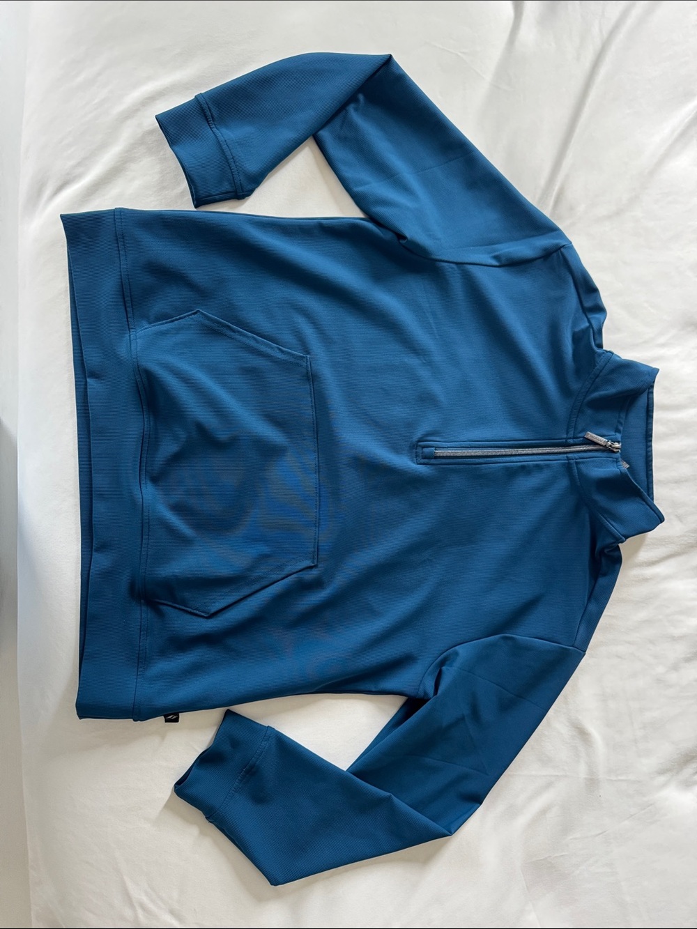 Skechers Blue Quarter-Zip Pullover Hoodie